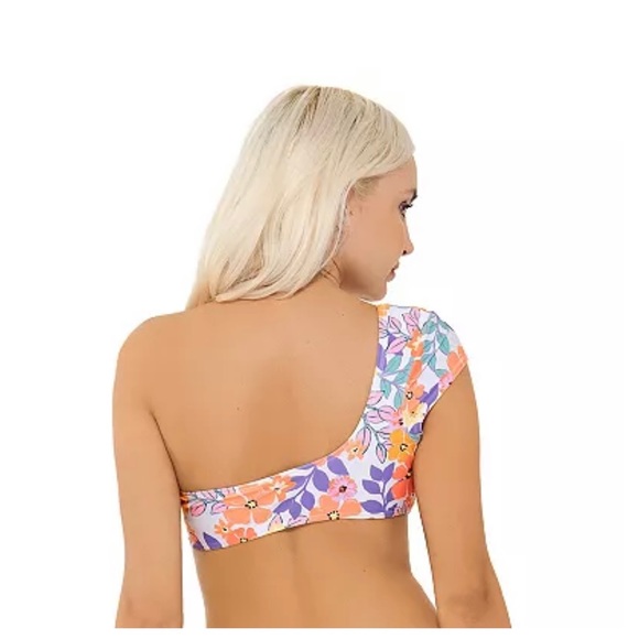 Junior Ninety-Nine XXL (19) Wild Grdn Bikini NWT One shoulder Removable bra cups - Picture 3 of 9